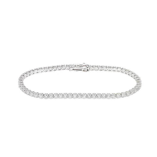 Recarlo white-gold diamond tennis bracelet